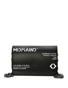 Midmaind - Borsa a tracolla in pelle con catena metallo - ALBA