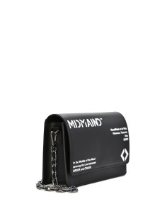 Midmaind - Borsa a tracolla in pelle con catena metallo - ALBA 2