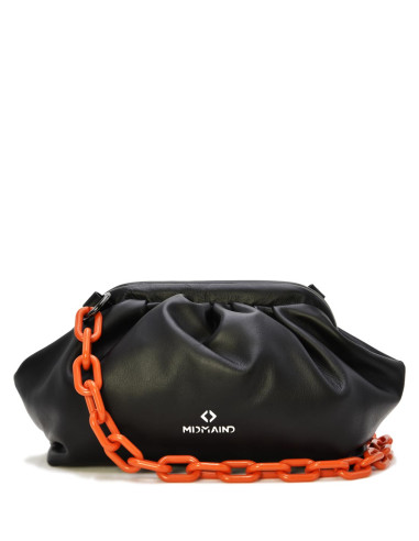 Midmaind - Leather bag with orange...