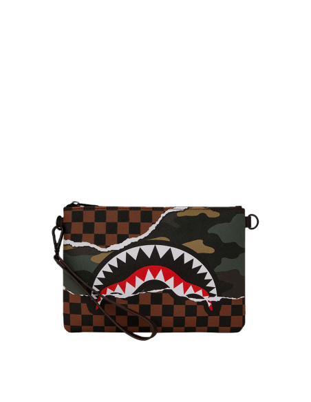 Sprayground - POCHETTE E BEAUTY TEAR IT UP CAMO POCHETTE MARRONE - 910B6041NSZ