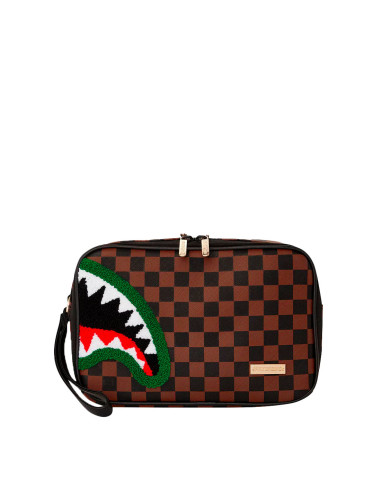 Sprayground - POCHETTE E BEAUTY SPRAYGROUND CHENILLE SIP TOILETRY - BRICK MARRONE - 910B6032NSZ