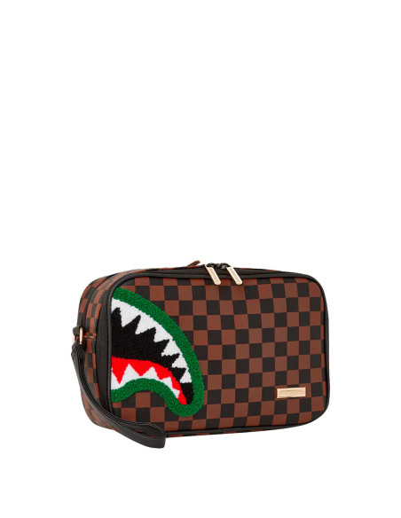 Sprayground - POCHETTE E BEAUTY SPRAYGROUND CHENILLE SIP TOILETRY - BRICK MARRONE - 910B6032NSZ