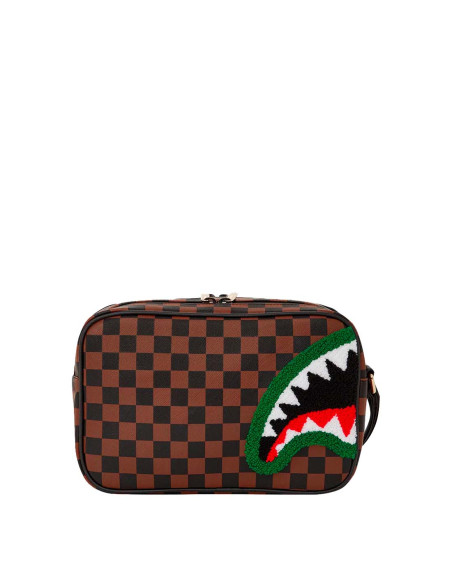 Sprayground - POCHETTE E BEAUTY SPRAYGROUND CHENILLE SIP TOILETRY - BRICK MARRONE - 910B6032NSZ