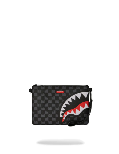 Sprayground - Pochette DRIP CHECK CROSSOVER CLUTCH NERO - 910B6571NSZ