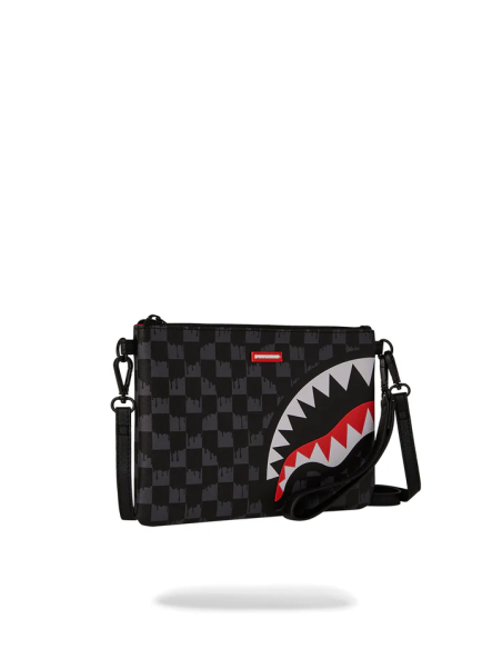 Sprayground - Pochette DRIP CHECK CROSSOVER CLUTCH NERO - 910B6571NSZ