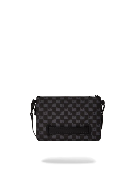 Sprayground - Pochette DRIP CHECK CROSSOVER CLUTCH NERO - 910B6571NSZ