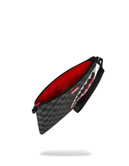 Sprayground - Pochette DRIP CHECK CROSSOVER CLUTCH NERO - 910B6571NSZ