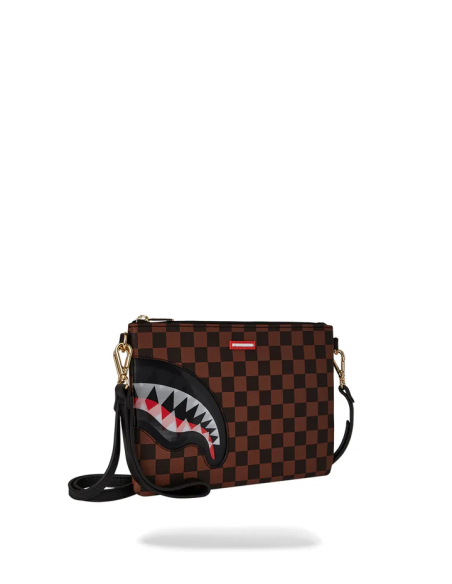 Sprayground - Pochette DRIP CHECK CROSSOVER CLUTCH NERO - 910B6524NSZ