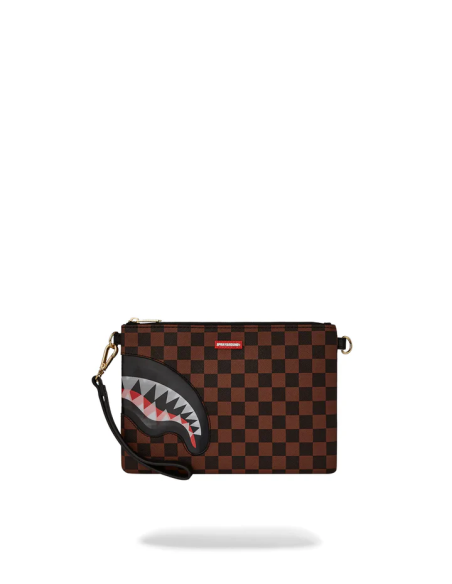 Sprayground - Pochette DRIP CHECK CROSSOVER CLUTCH NERO - 910B6524NSZ