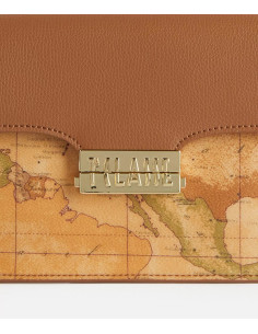 Alviero Martini - Gold Touch Bag tracolla con patta Cuoio - LLC06M600 2