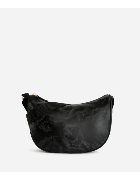 Alviero Martini - Geo Soft Black tracolla a mezzaluna media - CS0076900