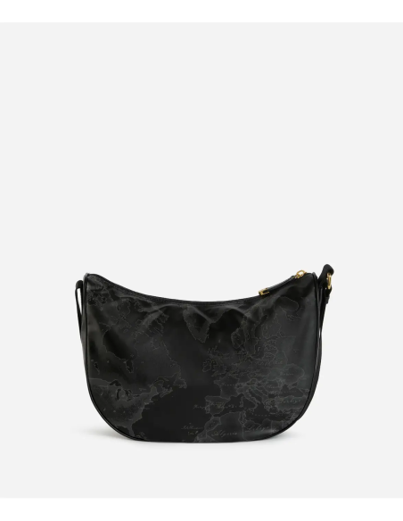 Alviero Martini - Geo Soft Black tracolla a mezzaluna media - CS0076900