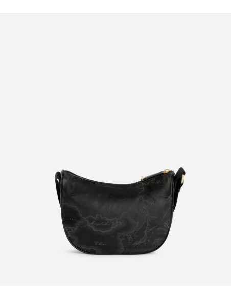 Alviero Martini - Geo Soft Black tracolla a mezzaluna piccola - CS0066900