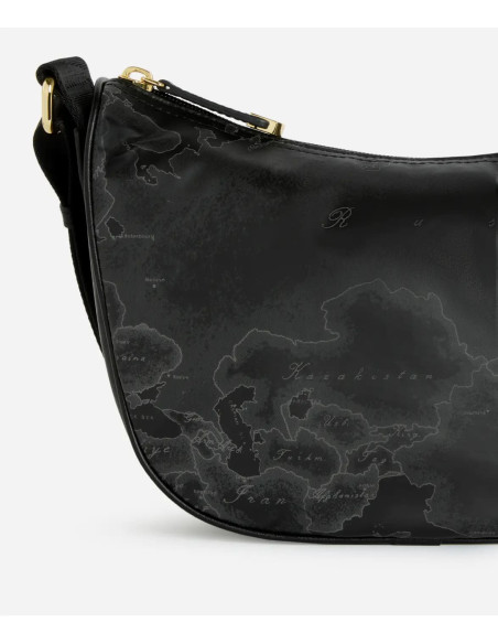 Alviero Martini - Geo Soft Black tracolla a mezzaluna piccola - CS0066900