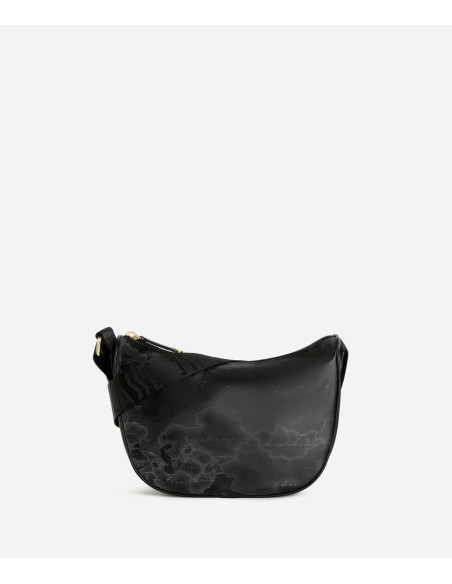 Alviero Martini - Geo Soft Black tracolla a mezzaluna piccola - CS0066900