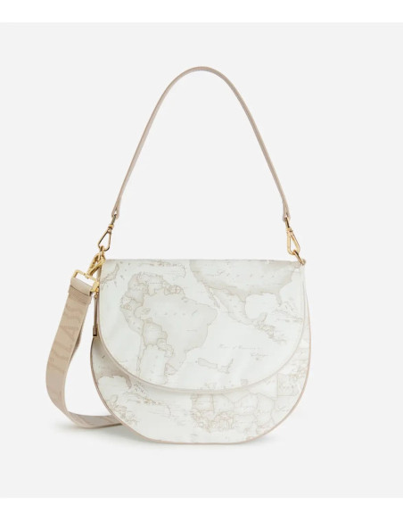 Alviero Martini - Geo Soft White sottospalla con patta - CS0296380