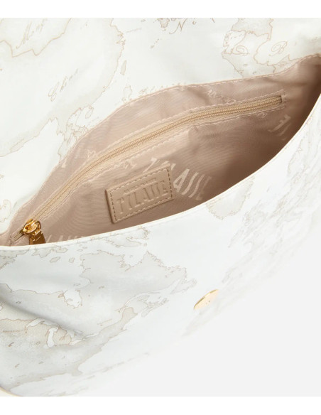 Alviero Martini - Geo Soft White sottospalla con patta - CS0296380