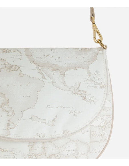 Alviero Martini - Geo Soft White sottospalla con patta - CS0296380