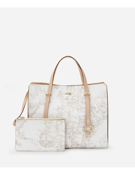 Alviero Martini - Geo White borsa shopping sfoderata - CE0396188