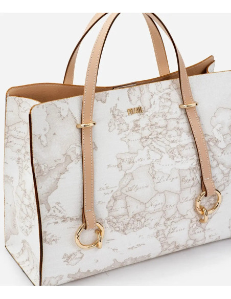 Alviero Martini - Geo White borsa shopping sfoderata - CE0396188