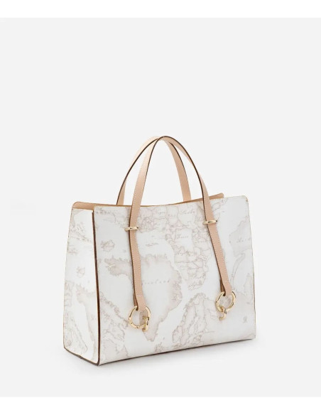 Alviero Martini - Geo White borsa shopping sfoderata - CE0396188