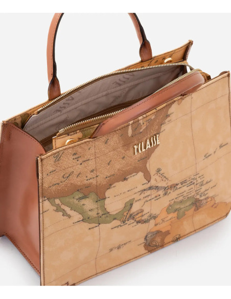 Alviero Martini - Geo Classic borsa a mano con fianchi in pelle - CE0616000