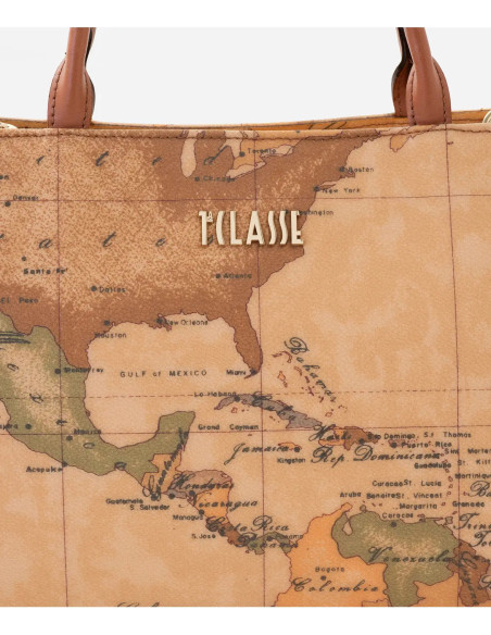 Alviero Martini - Geo Classic borsa a mano con fianchi in pelle - CE0616000